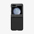 ACS06227 - Galaxy Z Flip 5 Case Tough Armor Pro in black showing the back with phone fully open